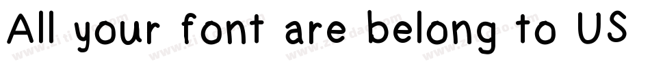 All your font are belong to US字体转换